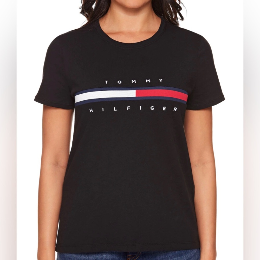 Tommy Hilfiger ✨️ Women’s Black Cotton T-shirt Size XXS